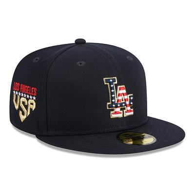 Men's New Era Navy/Gold Los Angeles Dodgers Primary Logo 59FIFTY Fitted Hat