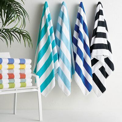 Kassatex Cabana Stripe Beach Towel - Aqua