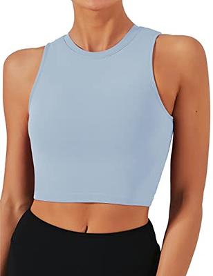 Mippo Workout Top Yoga Shirts Cropped T Shirts Muscle Tank Work