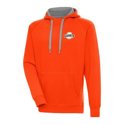 Men's Antigua White San Francisco Giants Team Logo Victory Full-Zip Hoodie