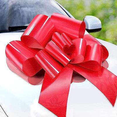 Zoe Deco Big Car Bow (Red, 23 inch), Giant Birthday Bow, Huge Car