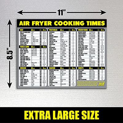 Air Fryer Disposable Paper Liners with Magnet Cheat Sheets