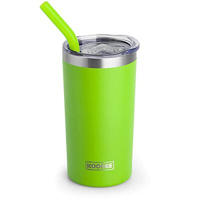 Reduce Vacuum Insulated Stainless Steel Coldee Mug with Lid and Spill-Proof  Straw, Teal and Purple Cowgirl, 18 oz