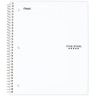 Five Star Spiral Notebook, 1 Subject, College Ruled Paper, 100 Sheets, 11  x 8-1/2, School, Wired, White (72456) - Yahoo Shopping