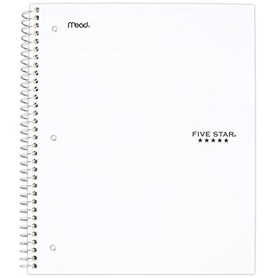 Five Star Spiral Notebook, 5-Subject with College Ruled Paper