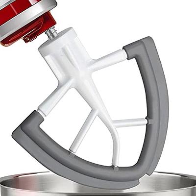 Roabertic Flex Edge Beater for KitchenAid Bowl-Lift Stand Mixer - 6 Quart Flat Beater Paddle with Flexible Silicone Edges
