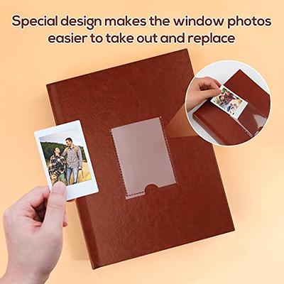 64 Pockets Mini Photo Album with Writing Space, Front Window, For Polaroid  Photo Album 3 Inch, For Fujifilm Instax Mini 12 11 9 8 7+ 40 EVO Camera, HP