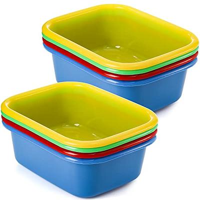 8 Pack Colorful Storage Bins for Classroom - Small Plastic Baskets