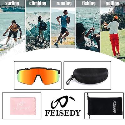 FEISEDY Sports Sunglasses for Men and Women, UV400 Protection Cycling  Goggles Golf Baseball Driving Fishing B0022 - Yahoo Shopping