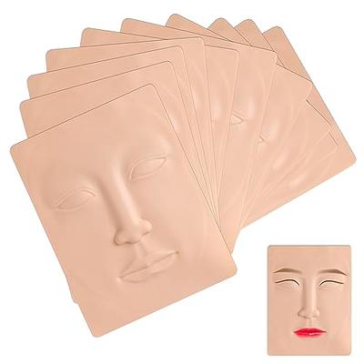 Fake Head Face Skin Makeup Practice Soft Rubber Fake Skin for Beginner Makeup, Size: As The Picture