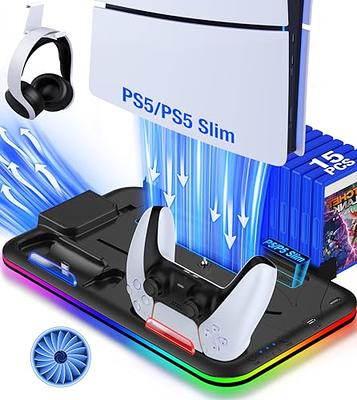 PS5 Slim Stand Cooling Station for Playsation 5 Slim Console Disc