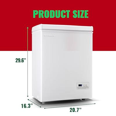 DEMULLER Chest Freezer Small Deep Freeezer with 2 Removable