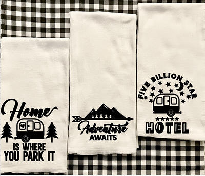 kunlisa Camping Dish Towels,Camping Kitchen Towels,Happy Camper