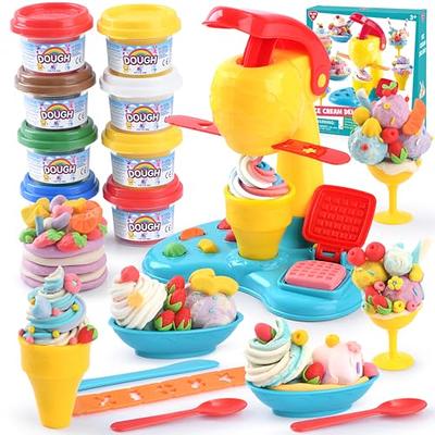 Color Dough Sets for Kids Ages 4-8, Kitchen Color Dough Accessories 43  Pieces