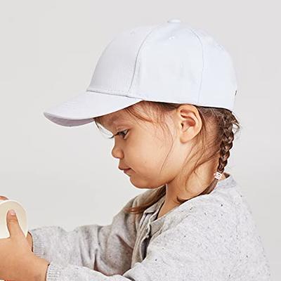 LANGZHEN Cotton Outdoor Toddler Girls Boys Plain Baseball Cap Baby Infant  Structured Adjustable Hat for Kids Sun Hat(M- White) - Yahoo Shopping