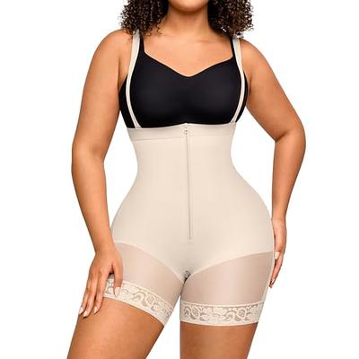 FeelinGirl Full Body Shaper for Women Tummy Control Shapewear Bodysuit Plus  Size Faja Black Medium - Yahoo Shopping