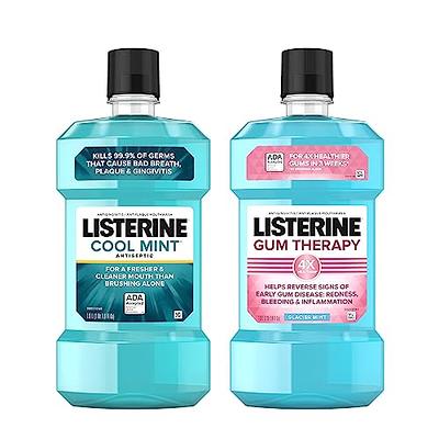 Listerine Cool Mint Antiseptic Mouthwash to Kill 99% of Germs That