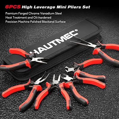 HAUTMEC 6PCS Mini Pliers Set High leverage Multi Pliers Tool Set with Mini  Needle Nose Pliers,Linesman Pliers,Long Nose Pliers,Bent Nose Pliers,Diagonal  Cutters,End Cutting Pliers HT0275 - Yahoo Shopping