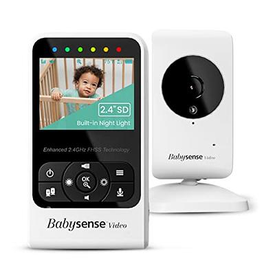 Baby Monitor with Remote Pan-Tilt-Zoom Camera, 3.5” Large Display Video Baby  Monitor with Camera and Audio, Infrared Night Vision, Two Way Talk, Room  Temperature