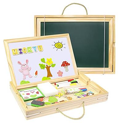 AyeKu Easel for Kids, Learning Toys for 3 4 5 6 Years Old Boy Girls Gifts,  Wooden Chalkboard & Magnetic Whiteboard with Letters and Numbers (Rose Red)  - Yahoo Shopping