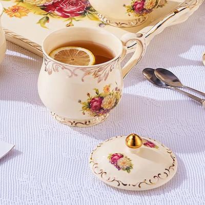 Coffee Mug Lid & Spoon, Tea Cup, Ceramic Coffee Mug