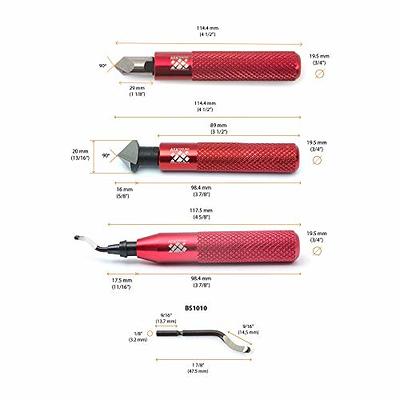 AFA Tooling - Deburring Tool with High Speed Steel Blade - Works on Metal,  Resin, PVC Pipes, Copper, Plastic and 3D Printed Edges - Plumbing & 3D  Printing Burr Removal Reamer Tool