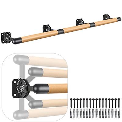 flybold Wall Mounted Ballet Barre Home Workout Bar - 4ft Long, 3.8