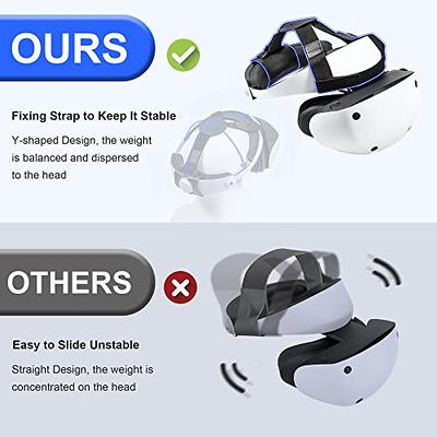  Adjustable Head Strap Compatible for PlayStation VR2,  Replacement Comfort Over Head Strap for PS VR2 Balances Head Pressure  Accessories for PSVR 2 Headset : Video Games