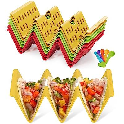 Taco Tuesday Holder Stands Set 4 Piece Safe Rack Tray Oven Grill