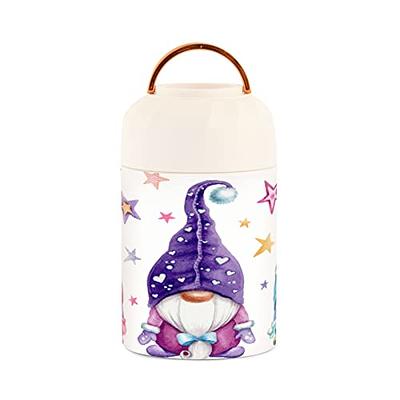 Kigai Cute Gnomes Thermos Food Jar for Hot & Cold Food for Kids