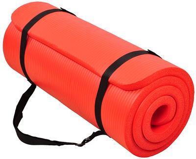 BalanceFrom + All-Purpose 1/2-Inch Extra Thick High Density Anti-Tear  Exercise Yoga Mat and Knee Pad with Carrying Strap