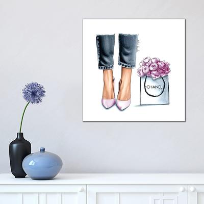 iCanvas Cherry Velvet Heels by Elza Fouche Framed - Yahoo Shopping