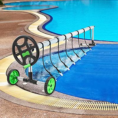 VINGLI Pool Cover Reel Set Pool Solar Cover Reel for Inground