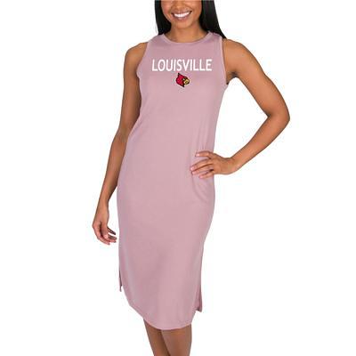 Women's Antigua Red Louisville Cardinals Tribute Sleeveless Polo 