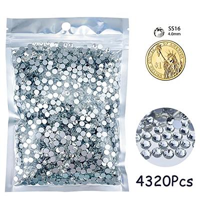 Rhinestones for Crafts with Glue Clear, Bedazzler Kit with Rhinestones Flatback Crystal Gems Bling All-Purpose Adhesive, Rinestone Applicator for