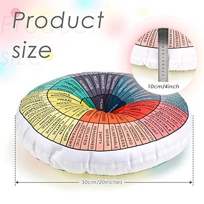 Wheel of Emotions Feelings Pillow Round Throw Circle Seating Floor Cushion  Comfortable Round Pillow Floor Cushions Mat for Therapist Counseling Office  Home Sofa Decor (Dark Colors,20 x 20 Inch) - Yahoo Shopping