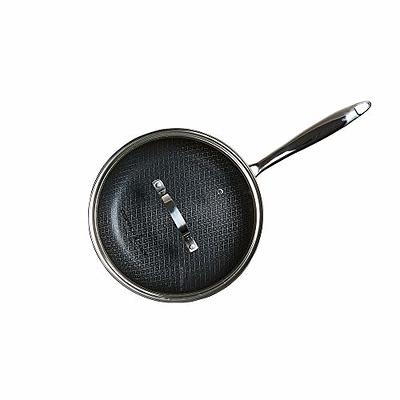 CAROTE Nonstick Deep Frying Pan with Lid, 12.5 Inch Skillet Saute