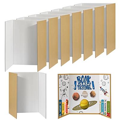 Pasimy 4 Pcs 44 x 35.5'' Trifold Poster Board, 4 Sheets Presentation  Science
