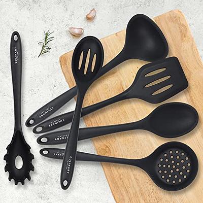 5pcs/set Colorful Silicone Kitchen Utensil Set With Steel Core