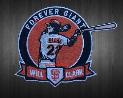Will Clark Retirement Patch Baseball Jersey San Fransisco Giants 22 - Yahoo  Shopping