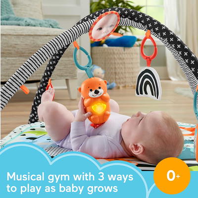 Fisher-Price Baby Bouncer Rainforest Jumperoo Activity Center with Music  Lights & Fisher-Price Baby Playmat Deluxe Kick & Play Piano Gym & Maracas