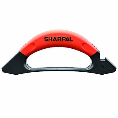 AccuSharp Stone Knife & Tool Sharpening System - Tri-Stone Knife Sharpener  Kit with Mountable Rubber-Grip Base - Quickly Sharpens, Restores, Repairs 