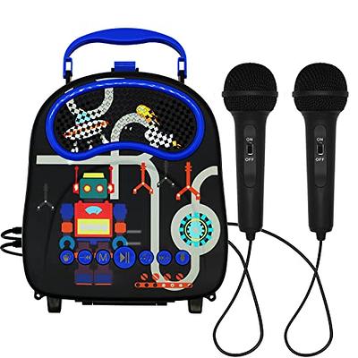 Kids Karaoke Machine for Boys Girls with 2 Microphones Portable