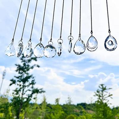  EXCEART 8 Pcs Ceiling Fan Lamp Pendant Dragonfly Crystal Suncatcher  Beads Hanging Suncatcher Chakra Suncatcher Chandelie Crystal Pendants  Crystal Ball Prism Drop Chain Link Glass Acrylic : Arts, Crafts & Sewing