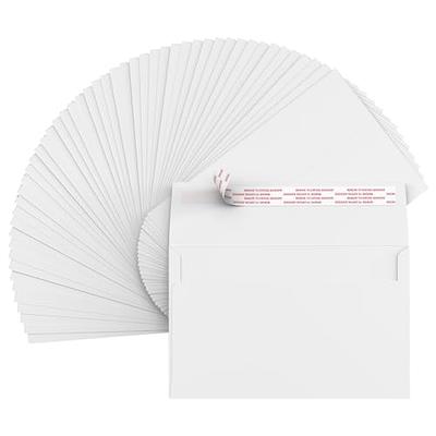 ValBox A4 Photo Envelopes 100 Qty 4 x 6 White Kraft Paper Envelopes Self  Seal for 4x6 Cards, Photos, Weddings, Invitations, Baby Shower, 4.25 x 6.25