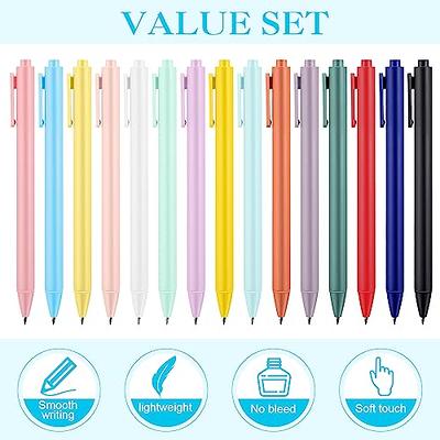 Ddaowanx Colored Gel Pens,9 Colors Retractable Gel Ink Pens, Pastel  Retractable Pretty Journaling Pens, Medium Point 0.7 mm Gift Pens,Cute  Highlighters School S…