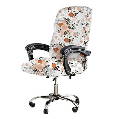 Tudomro 3 Pcs Office Chair Cover with Armrest Covers Stretch Jacquard  Computer Desk Chair Cover Removable Desk Chair Arm Covers Machine Washable