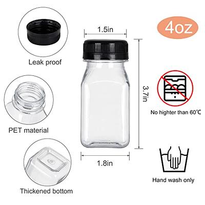 4oz Extra Wide Clear Glass Jar with Black Child-Proof Cap (24 Count CASE)