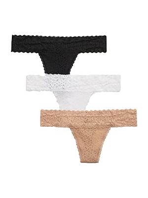 GAP Womens 3-pack Lace Thong Underpants Underwear, Multi, Large US