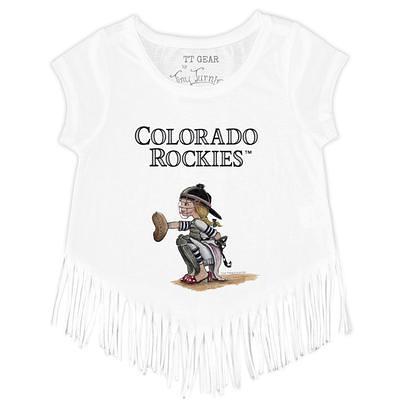 Lids Seattle Mariners Tiny Turnip Girls Toddler Stacked Fringe T